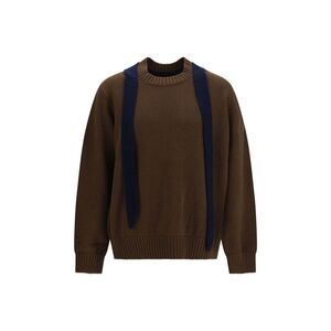 Sacai Brown Wool Oves Aries Men's Sweatshirt